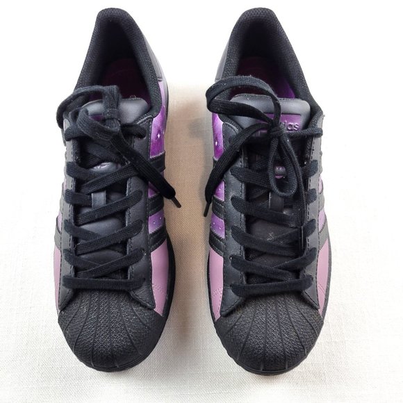 Rare ADIDAS Superstar J Galactic Sneakers - Youth 5.5 - Picture 3 of 11